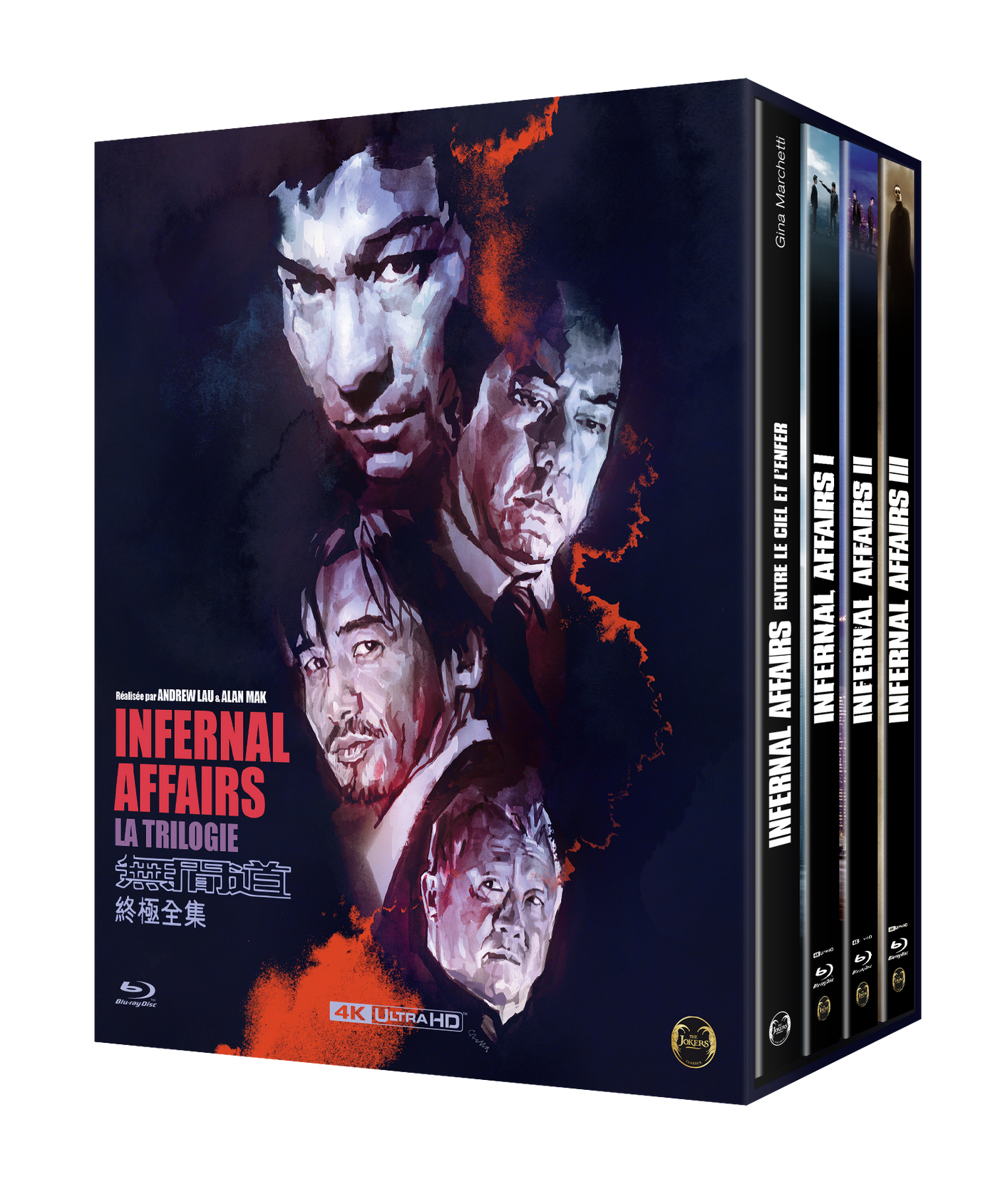 Coffret collector (Blu-Ray 4K + Blu-ray) "Trilogie Infernal Affairs"