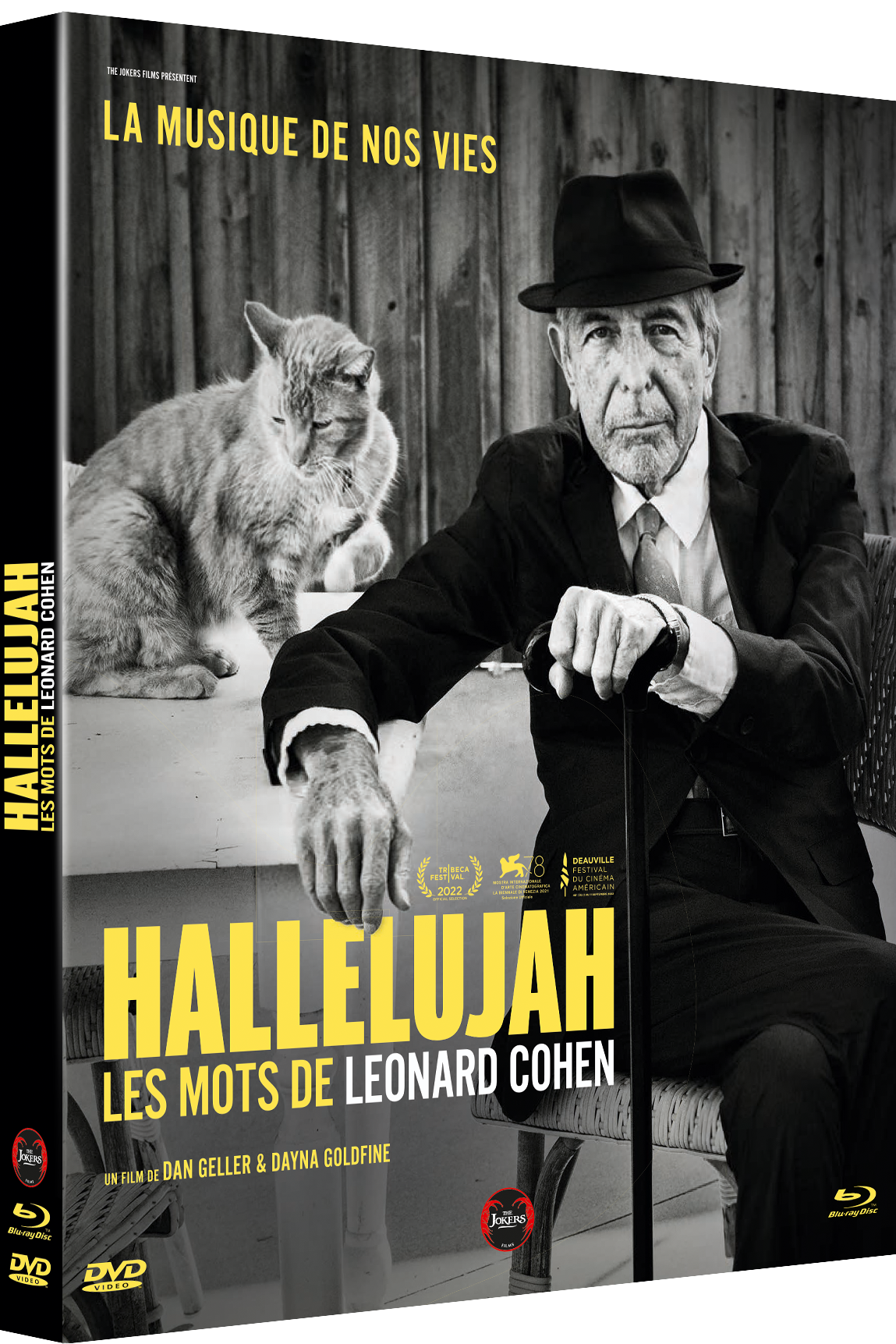 "Hallelujah - Les mots de Léonard Cohen" - Digipack collector limité (combo BRD + DVD + Livret)